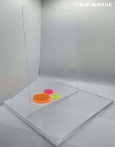 Clear Acrylic Plexiglass Sheet - 1/4" Thick - 9" x 18"