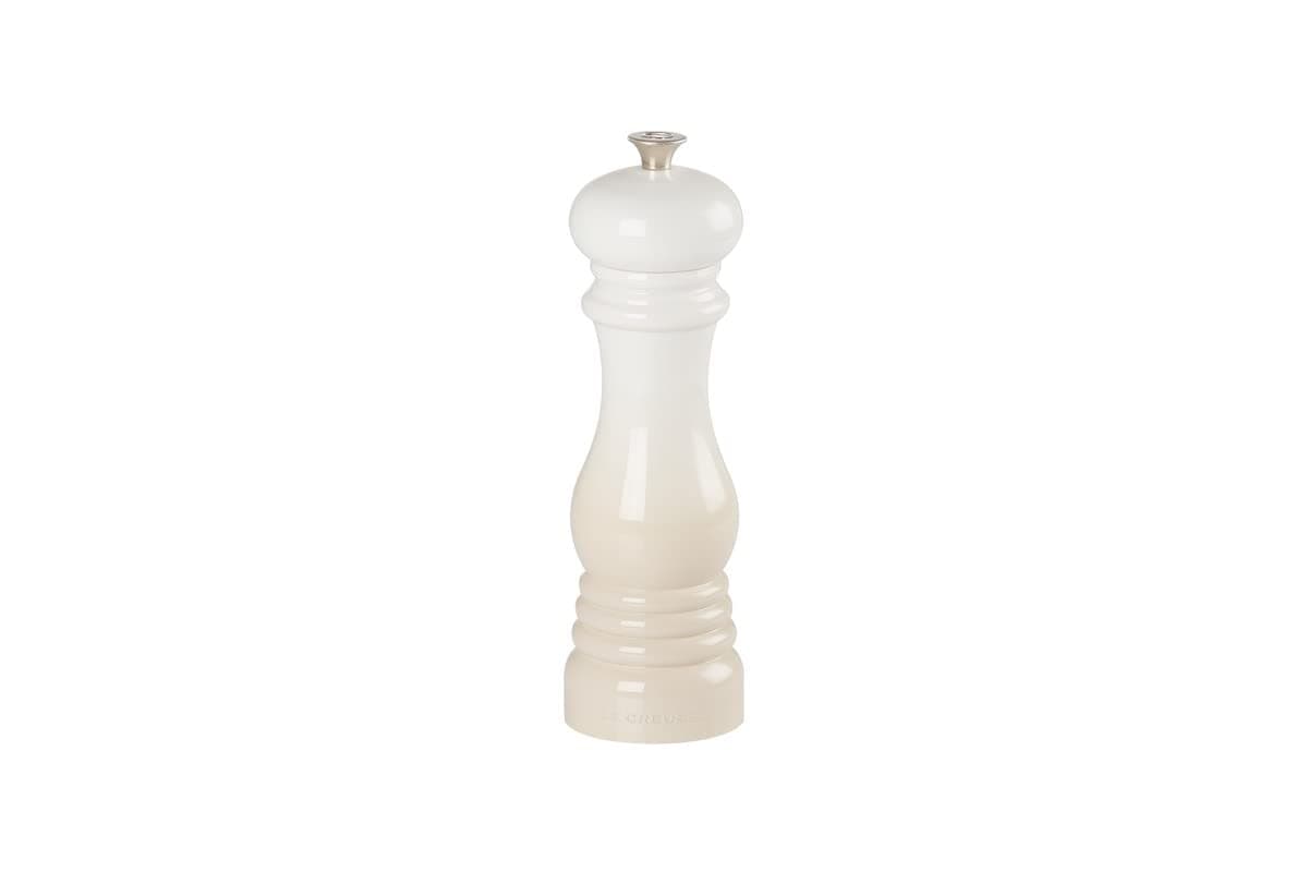 Classic Adjustable Pepper Mill Grinder, Chip-Resistant ABS Plastic, Anti-Corrosion, 40g, 21 cm, Meringue, 44001217160000