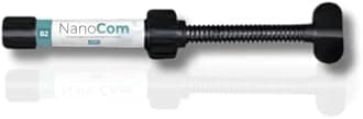 NanoCom Restorative Composite Shade B2 Nano Hybrid Dental Composite High Strength Aesthetic Restorative Material for Anterior and Posterior Fillings 4g Syringe