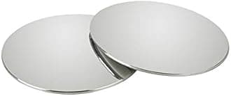 pulabo 1 Pair Universal Round Car Blind Spot Mirror 360° Rotate Glass Convex Mirror Wide Angle Wing Mirror Car Accessories Silver Superiorâ€‚Quality and Creative Affordable