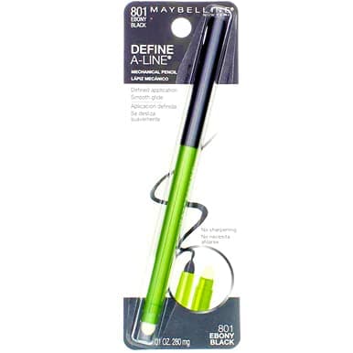 MAYBELLINE myb d-a-l liner ebony/blc size 01 define-a-line eye liner ebony black 801