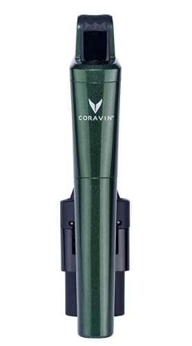 Coravin Timeless Six Plus Wine Preservation System - By-the-Glass Wine Saver - With 3 Pure Argon Gas Capsules, 6 Screw Caps & Wine Aerator - Limited Edition Forest Green