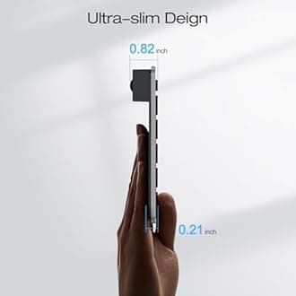 OMOTON Ultra-Slim Bluetooth Keyboard Compatible with iPad 10.9(10th/ 9th/ 8th Generation)/ 10.2, iPad Air 5th Generation, iPad Pro 11/12.9, iPad Mini, and More Bluetooth Enabled Devices, Grey