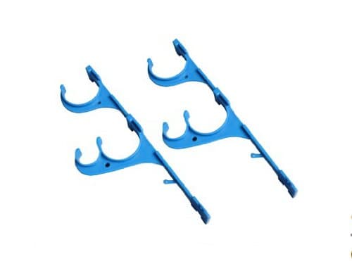 Pool Pole Hanger Set with Screws for Pool Pole Net Brush Vacuum Hose