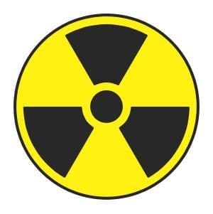 (3) Nuclear Symbol Funny Hard Hat / Helmet Stickers