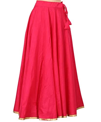 Studio Shringaar Women's Polyester Maxi Skirt