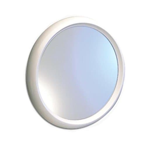 Toyma 620-Blanco - Round Mirror with White Frame, 60 cm