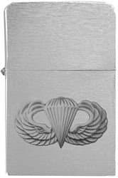 Paratrooper (Airborne) Star Windproof Lighter (Brushed Chrome)