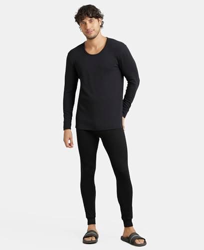 Jockey 2623 Men's Ultra Warmth Soft Touch Microfiber Elastane Stretch Fleece Fabric Thermal Long John with Staywarm Technology