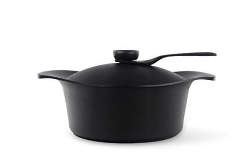 Yoshihiro Yanagi Nanbu Ironwork Iron Pot deep Type 22 cm Iron Cover with Handle