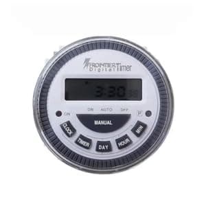 - QS-619 (4 - Pin) Digital Timer Switch | 12–240V DC/AC Volt-Free Output | 17 Programs, 2HP | Countdown & Pulse Modes | Panel Mount Automation Timer