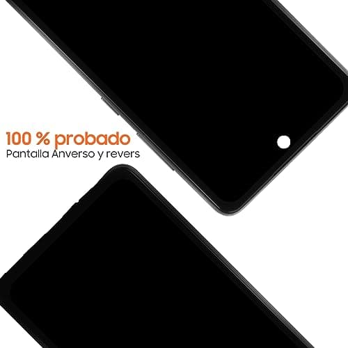 OLED Screen For Samsung Galaxy A52 5G Screen Replacement For Samsung A526 LCD Screen SM-A526B,SM-A526W,SM-A526U Touch Display Digitizer Assembly Repair Parts With Frame(Black With Figerprint Function)