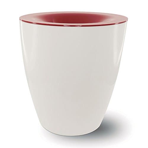 Pulltex White & Burgundy Acrylic Wine Spittoon 2L