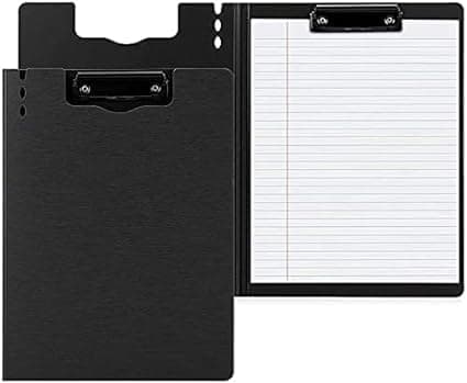 GNOLY Clipboard with Cover / A4 Size Document Papers Storage Clipboard & Form Holder for Office, School, Business & Home