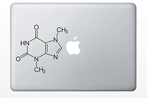 Chocolate Molecule Laptop Decal- Macbook Ipad Computer- Chemical Structure - Theobromine
