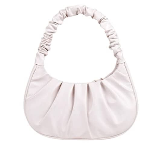Women's trendy cloud style handbag (Off white)