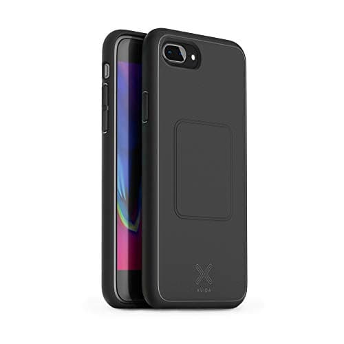 XVIDA Magnetic Ultra Slim Protective iPhone 8 Phone Case (Designed for XVIDA Magnetic Wireless Chargers) - Black