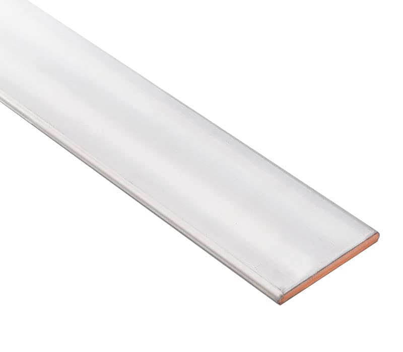 TEN-HIGH Tin-Plated Copper Bar Flat Copper Busbar Electrical Copper Buses, 5mm x 30mm x 1000mm,for Large Current Conducting