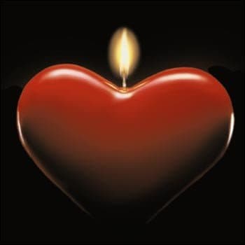 CD Greeting Cards/Corazón y vela/Spanish