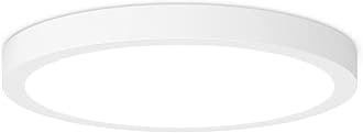 LED Flush Mount Ceiling Light, 7 Inch Dimmable LED Ceiling Light Fixture 15W 100W Equivalent, 1200LM 5000K Daylight White Ultra Thin Flat Led Lights for Kitchen, Bedroom, Hard-wired Closet Light