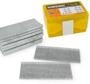 KIMSING 14 Gauge Concrete T Nails, 800PCS/Box, 2 Inch (50mm) for Truss Building, Construction Framing and Concrete Nailing