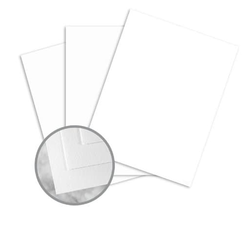 Writing Bright White Paper - 8 1/2 x 11 in 24 lb Writing Wove 25% Cotton 500 per Ream