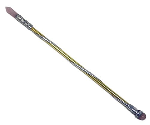 Rose Quartz Crystal Soldered Brass Wand