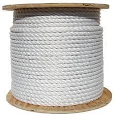 EVERSTRONG 100% Nylon Twisted Rope in 600 Ft Spool x Various Sizes, 3/16", 1/4", 5/16",3/8",1/2", 5/8",3/4",7/8",x,1-1/8",x1-1/4,1-1/2" (1")