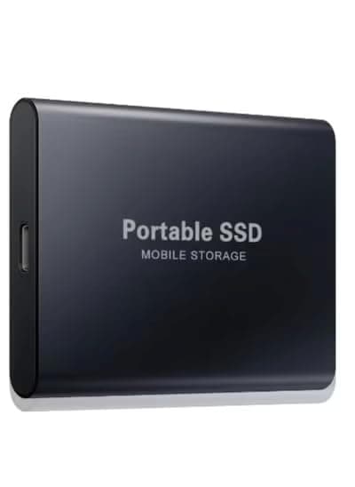 Portable Hard Drive 4TB, Mini SSD Hard Drives,Solid State External Drives,Computer Backup Drive,USB 3.1 to Type-C Support Data Storage Transfer for Windows XP PC Laptop and Mac (Black, 4.0, TB)