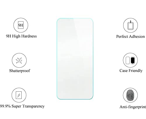 Case for Tecno Pop 8 Phone Case Stand Cover [with Tempered Glass Screen Protector] Hybrid Case [Folding Support Magnetic] [Frosted Anti-Fingerprint] Blue