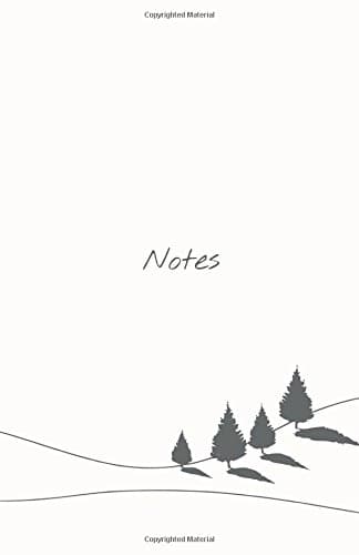 Notes: Notebook, Ruled, 5.5 x 8.5, 120 pages, Winter, Gray