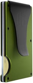 Hayvenhurst Wallet For Men - Reinvented Design Men's Wallet - Slim, Minimalistic & Seamless Card Case, Blocks RFID Scanners, Holds 12 Cards, Matte Olive, 8.6 cm x 10.9 cm x 1.9 cm