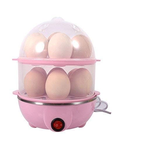 Joker Shoppy Multi-Function Electric 2 Layer Egg Boiler Cooker&Steamer Egg Cooker and Poacher 14 Egg Cooker,Egg Poacher,Egg Boiler Electric Automatic Off Egg Steamer,Egg Boiler with Egg Tray