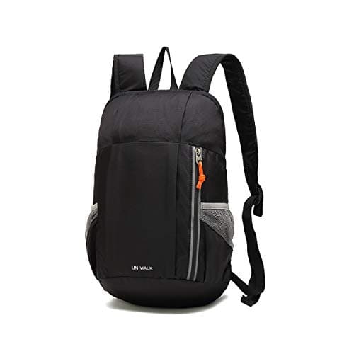 Ultra Lightweight Packable Backpack Water Resistant Hiking Daypack Small Handy Foldable Travel Camping Outdoor Bag For Men & Women (Black)