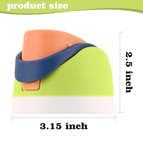 Moukiween Replacement Cap for Owala Freesip Bottle, One Button Water Bottle Top Lid Accessories Compatible with Owala Cup 16oz 24oz 32oz 40oz, BPA-Free, No Water Leakage, Bright Yellow