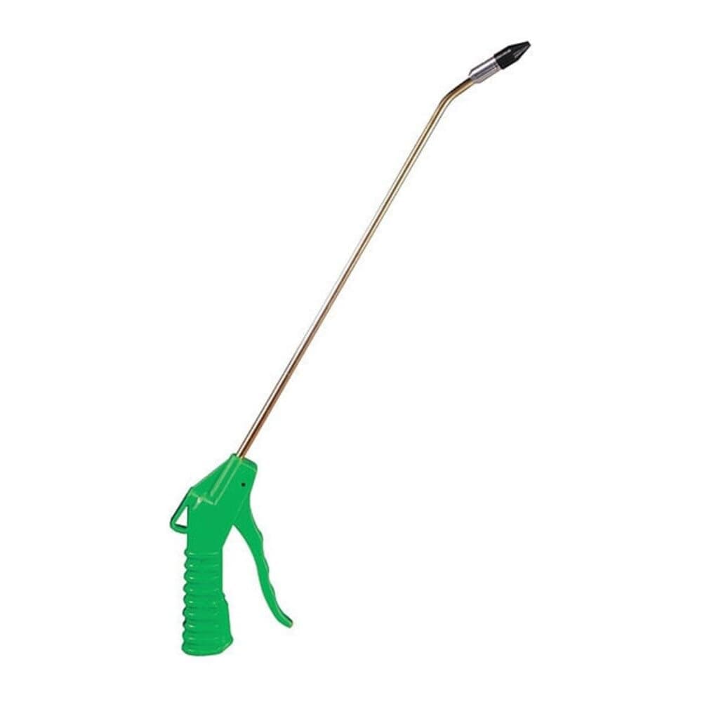 Mountain 9320 20" Variable Flow Blow Gun with Removable Rubber Tip for Garages, Repair Shops and DIY, Comfortable Lever Control, Insulated Handle, High Impact Plastic Body, Angled Nozzle, Green
