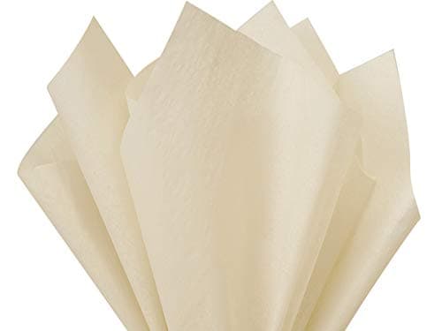Oatmeal Tissue Paper Squares, Bulk 24 Sheets, Premium Gift Wrap and Art Supplies for Birthdays, Holidays, or Presents by Feronia packaging, Large 20 Inch x 26 Inch
