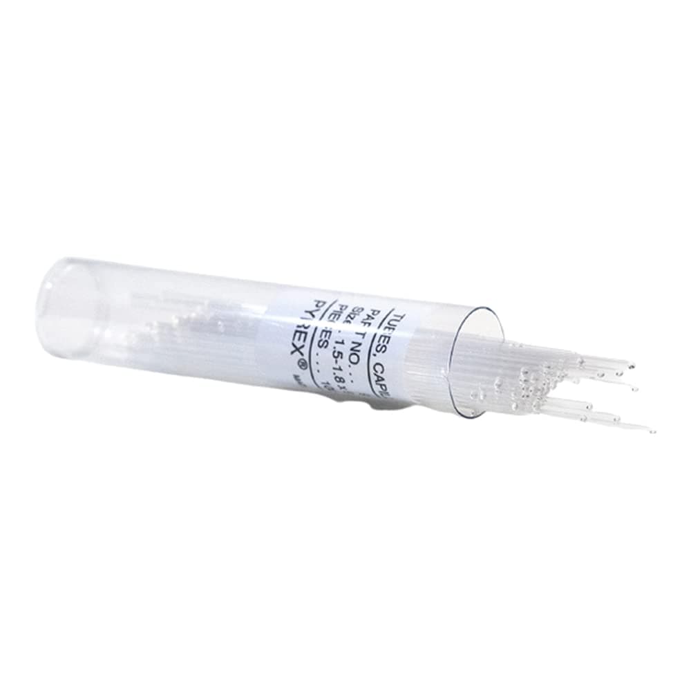 Corning9530-2 PYREX Capillary Melting Point Tube, Both Ends Open, 0.8 mm-1.1 mm ID, 0.25 mm Wall Range (Pack of 100)