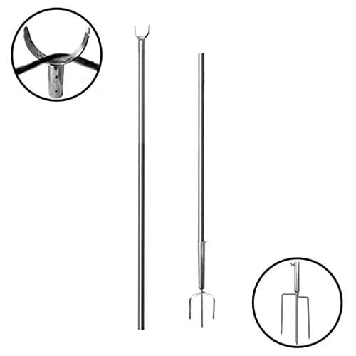 SANDEGOO Outdoor String Lights, 10-Foot Rust Proof Bracket, Used for Courtyard Garden Residence Cafe Wedding Decoration LED or Solar Light Bulb (Small Prong)