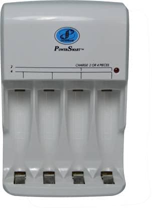Power Smart PS 345 Fast Chargering and USB Output Unit NIMH NiCd AA AAA Battery Camera Battery Charger, White