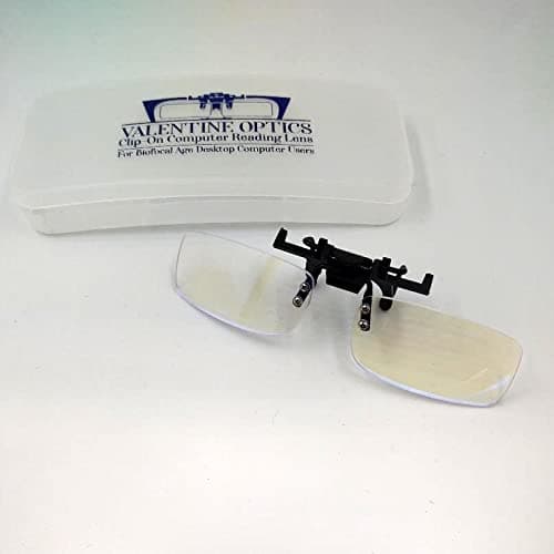 Valentine Optics Clip-On Desktop Computer Reading Lens For Bifocal Age PC Users