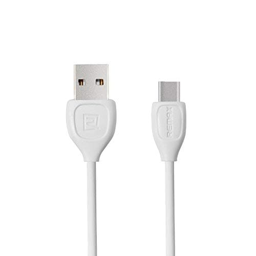 REMAX Lesu USB C Cable 3.2Ft PVC Glue Line USB Type A to C Fast Charger Compatible Samsung Galaxy S9, Note 8, S8 Plus, LG V30 V20 G6 G5, Google Pixel, Nexus 6P, Type C Cable 2.1a, Rc-050a (White)