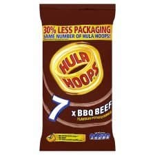 KP Hula Hoops BBQ Beef Snacks 6 Pack