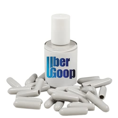 Light GREY Uber Goop Dishwasher Rack Coating/Glue w/25 caps …