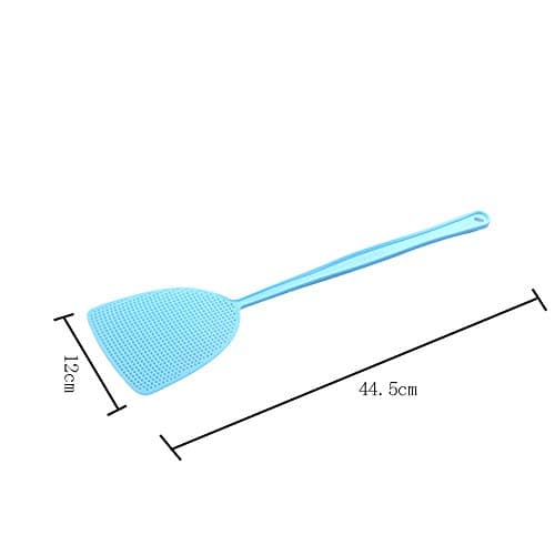 3 Pieces Fly Swatters Plastic Fly Swatters Long Handle Fly Swatters Manual Heavy Duty Plastic Flyswatter Fly Swatter Heavy Duty for Home Kitchen(Pink, Green, Blue)