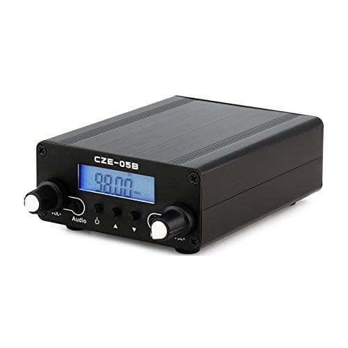 Elikliv Transmitter Long Range Stereo Broadcast Station LCD Display with Antenna for Factory Church Home