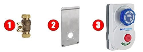 RUB cv19aa468e22u Activalve, Automatic Water Main Control Device to Protect Your Home from Water Damage and Freezing Pipes for 3/4" Copper Pipe, 7/8" Compression, Null