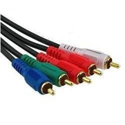 6FT Component Video Cable with Audio RGB Red Green Blue White Red