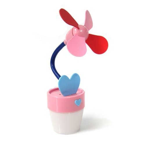 IBRIGHT LLC USB flower mini fan Pink mix