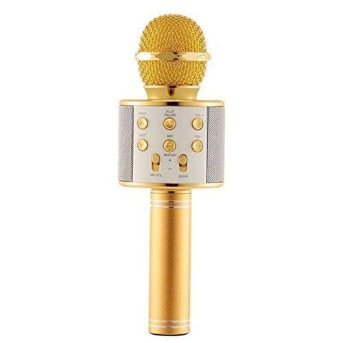 Mishrit Wireless Microphone | Bluetooth Recording Condenser Handheld Microphone with Bluetooth Speaker Mike for All Android and iOS Devices, Laptops and Computers